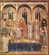 Simone Martini Burial of St Martin oil painting on canvas